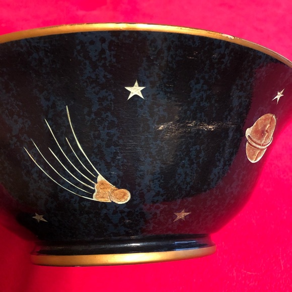Vintage Large Gold Sun Moon Stars Decorative Bowl - Picture 7 of 15